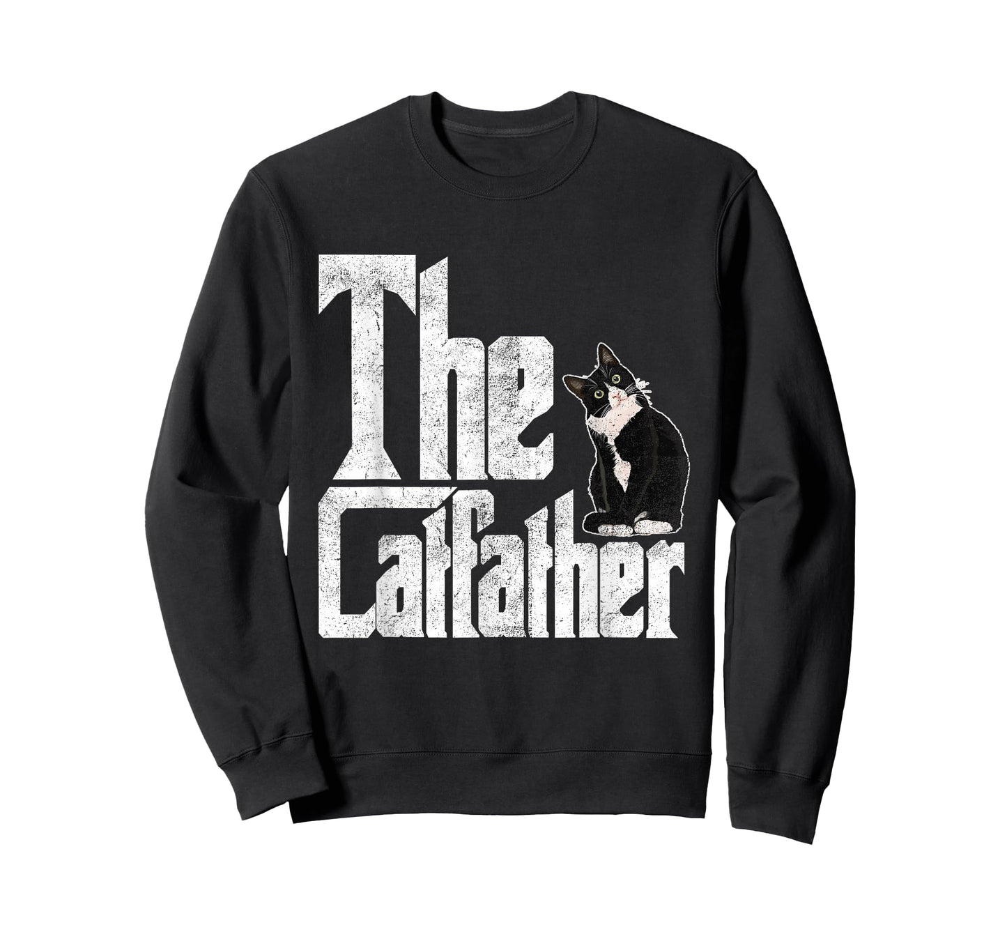 The Catfather Cat Father Mafia Whiskers Male Daddy T-Shirt Small
