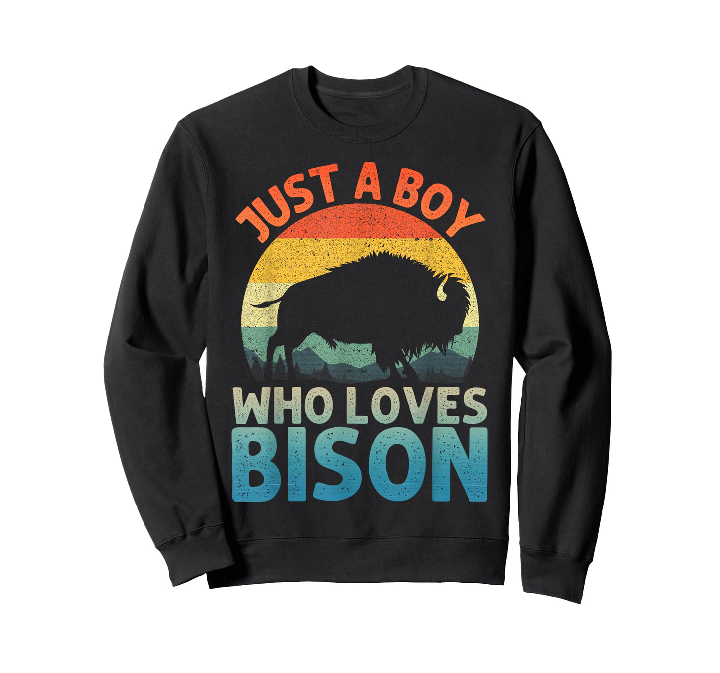 Cool Bison Design for Men Boys Wildlife Buffalo Lover Bison T-Shirt