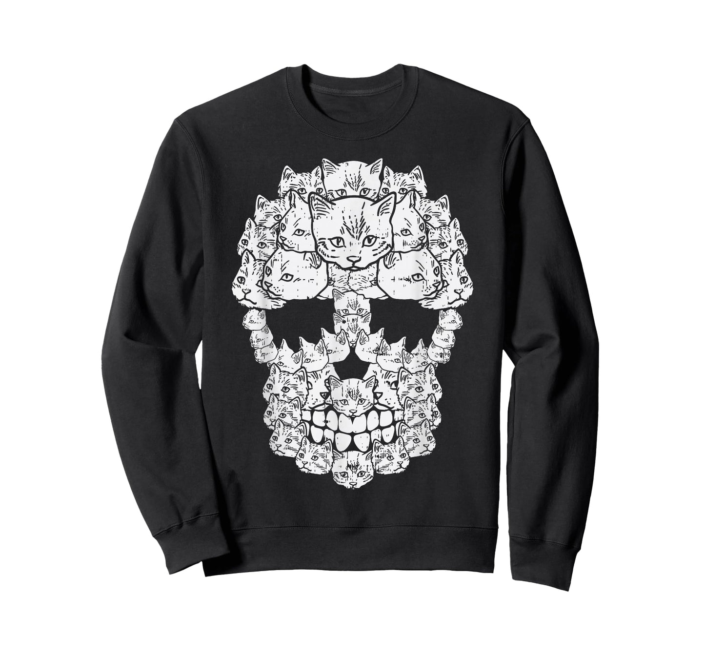 Cat Sugar Skull Dia De Los Muertos Halloween Kitten Lover T-Shirt