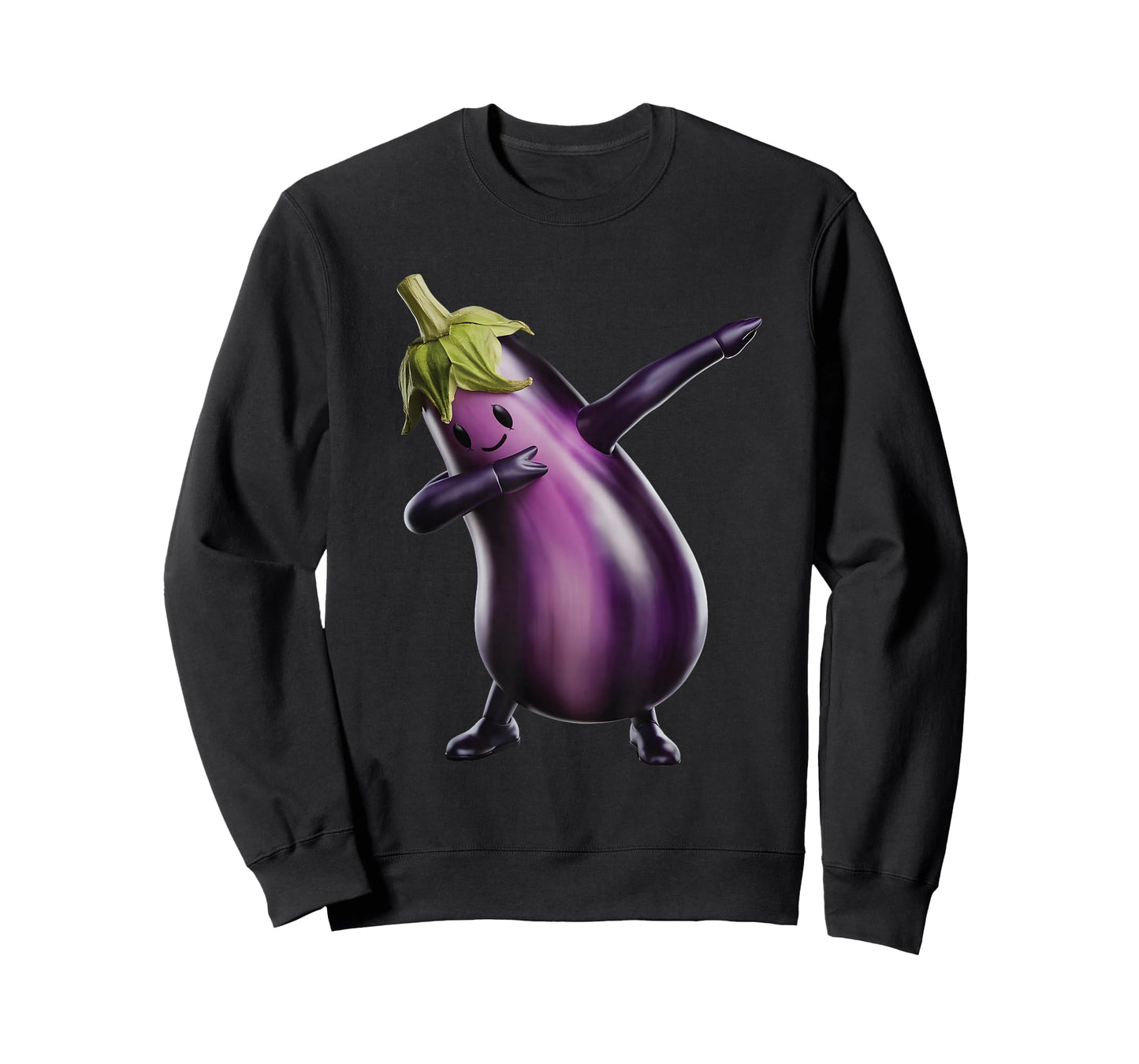 Eggplant Dabbing T-Shirt