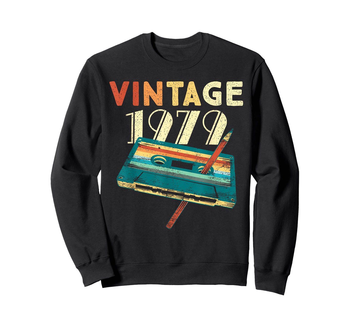 Vintage 1979 Music Cassette 46th Birthday Gifts 46 Years Old T-Shirt