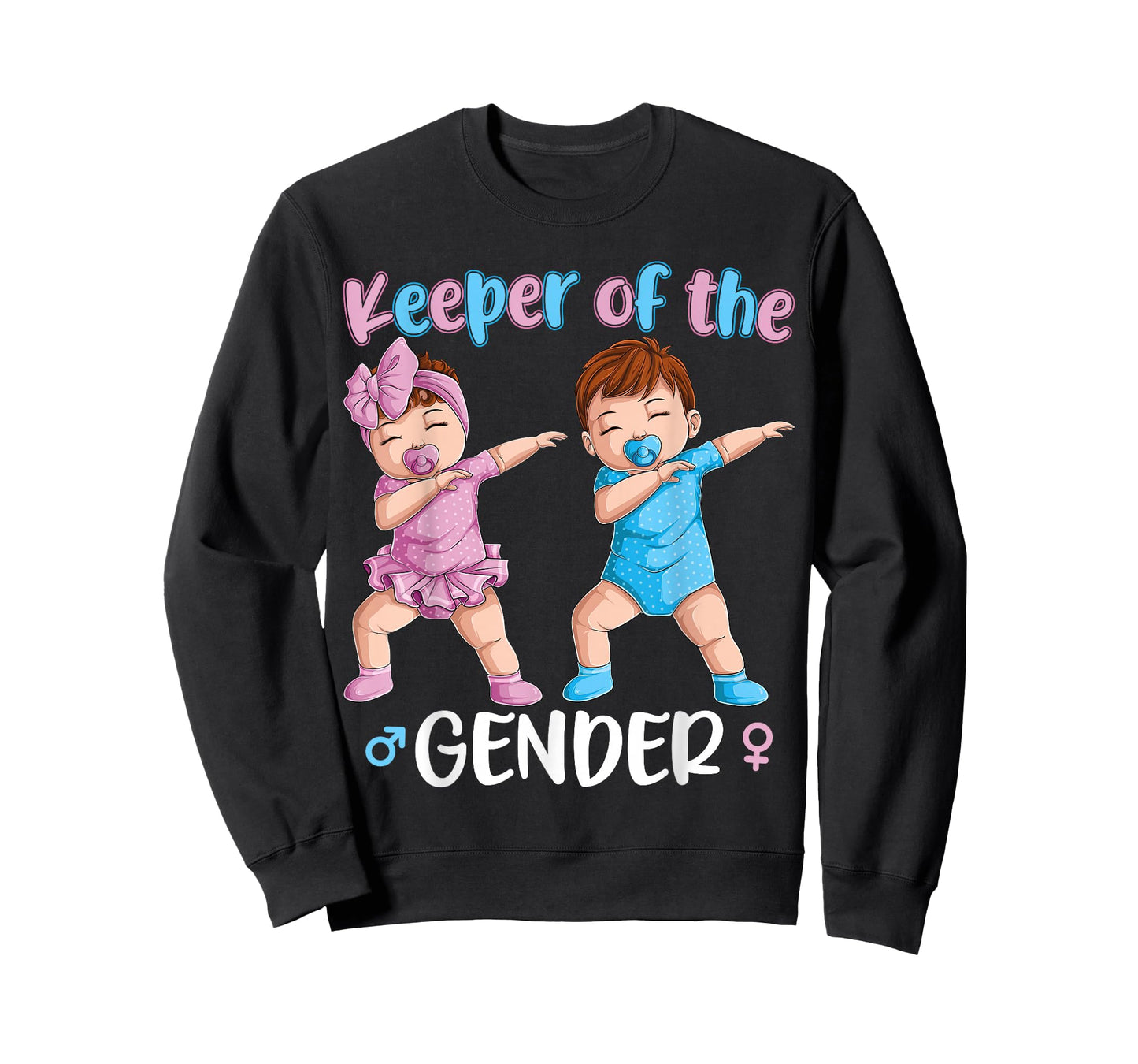 Keeper of The Gender Reveal Party Baby Announcement Women T-Shirt Small