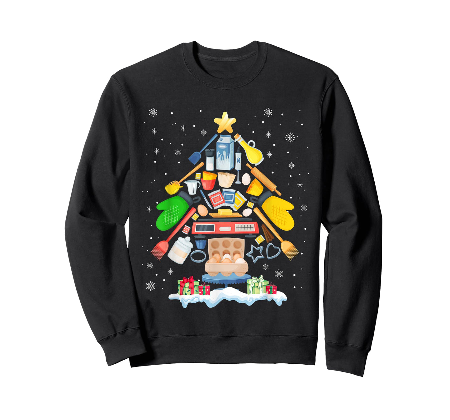 Baking Christmas Tree Pajama Merry Christmas Baker Xmas T-Shirt
