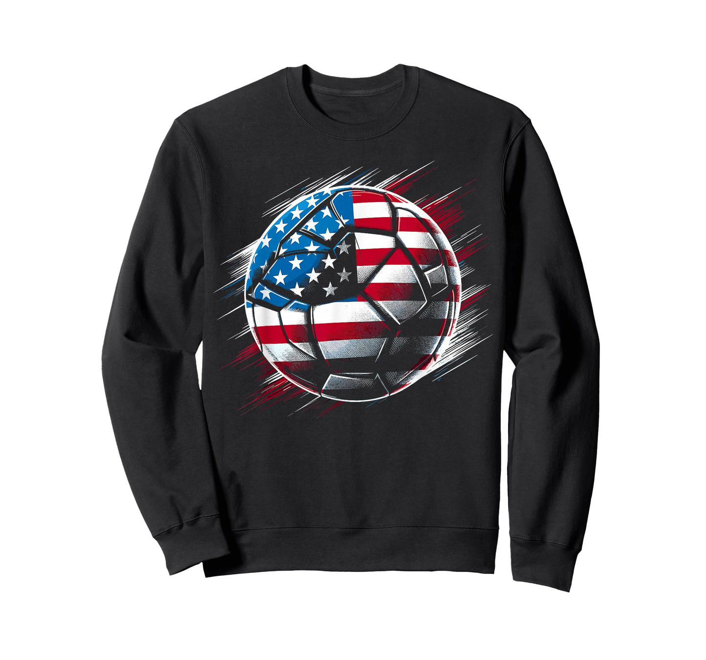 American Flag on Soccer Ball T-Shirt