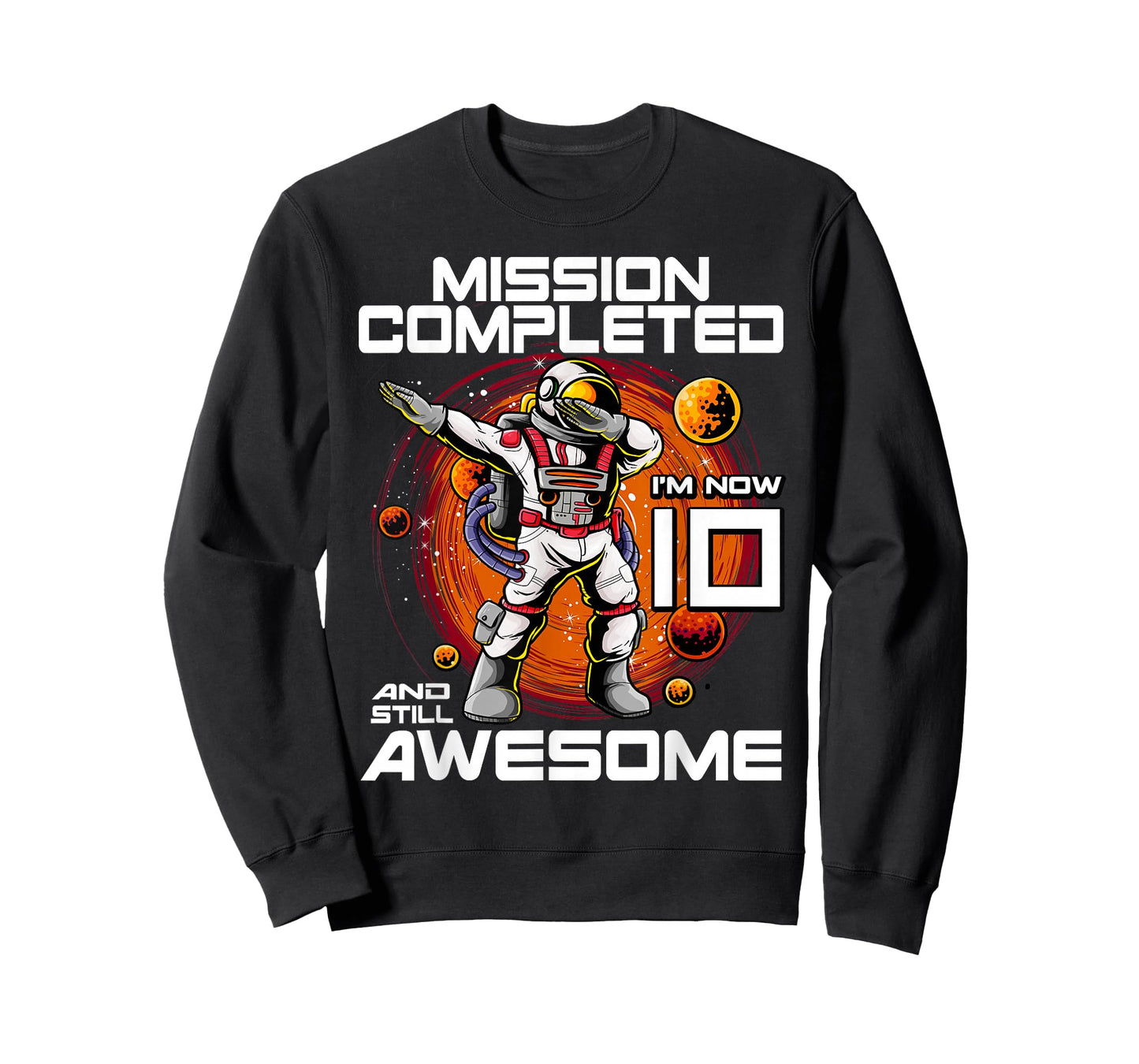 10th Birthday Astronaut 10 Years Old Outer Space Birthday T-Shirt