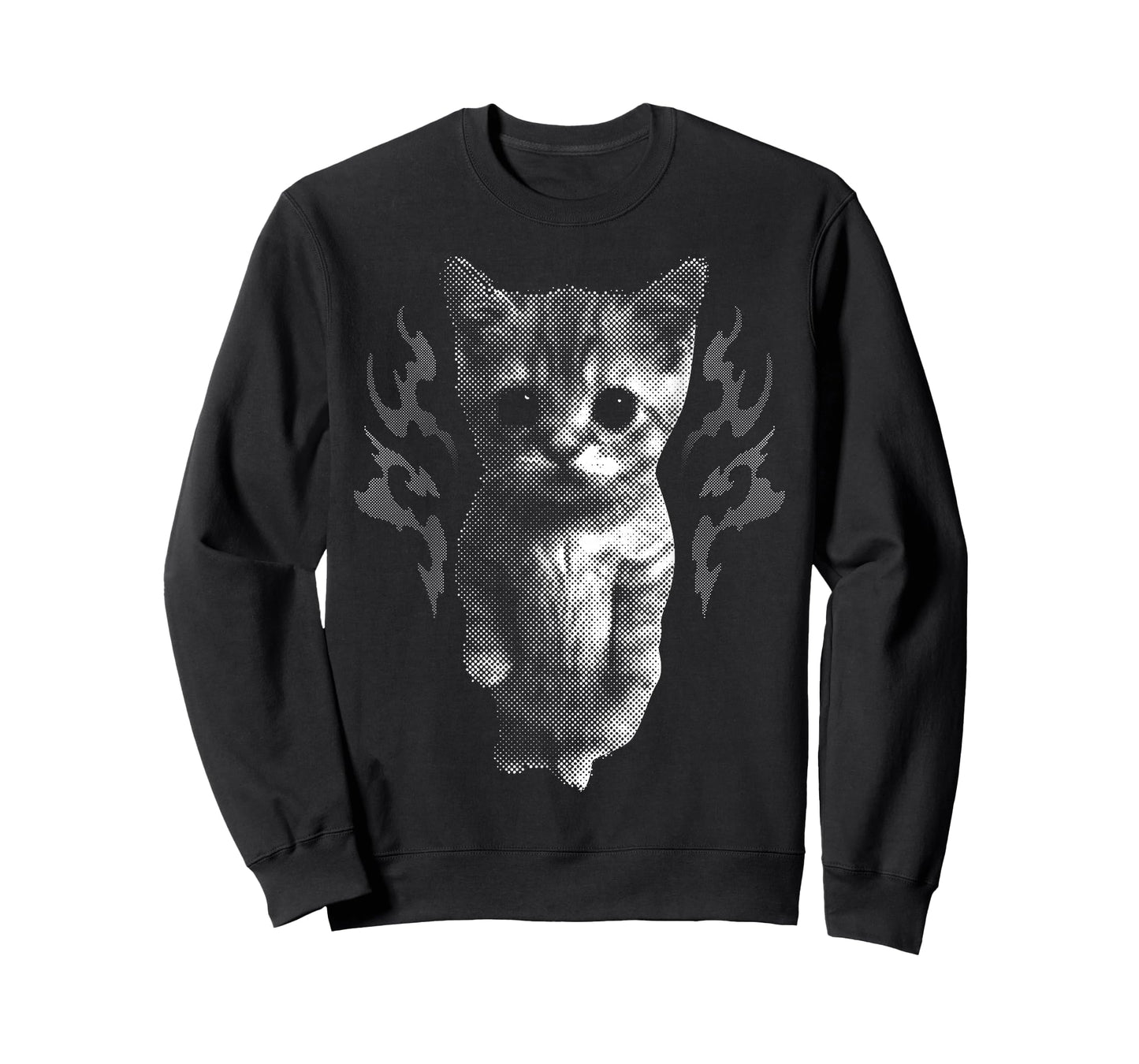 Funny Y2k Retro Cat Silly Vintage Kitten Meme Cat Lover T-Shirt