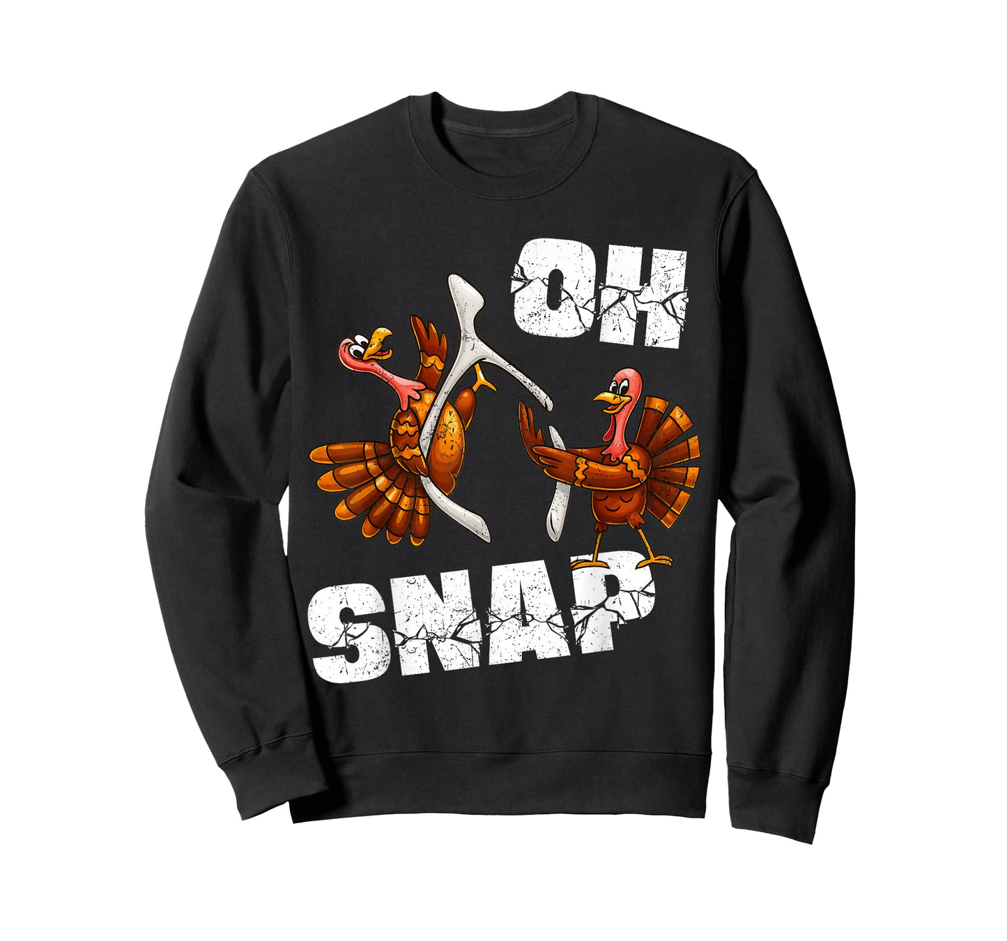 Oh Snap Funny Vintage Turkey Wishbone Thanksgiving Men Women T-Shirt