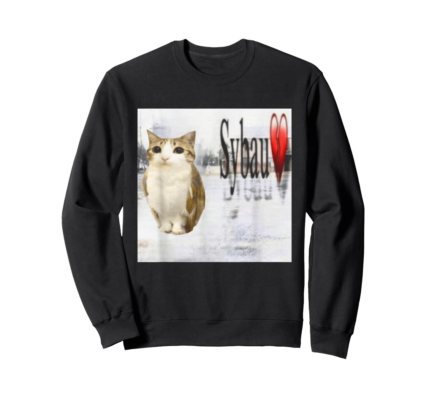 Meowl SYBAU Meme Funny Cat-Owl Brainrot Silly Cursed Cat T-Shirt