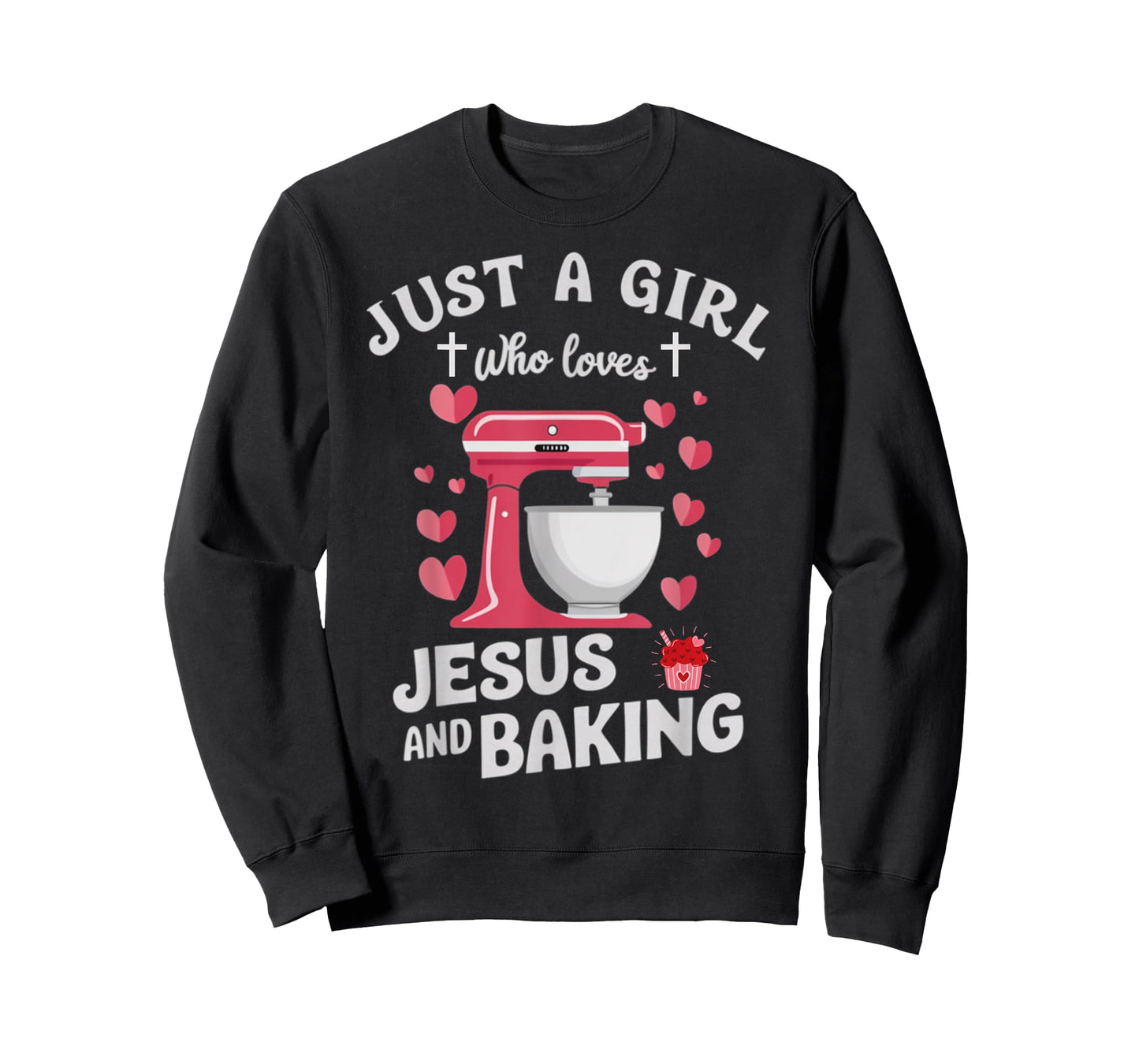 Christian Baking Just A Girl Who Loves Jesus And Baking T-Shirt
