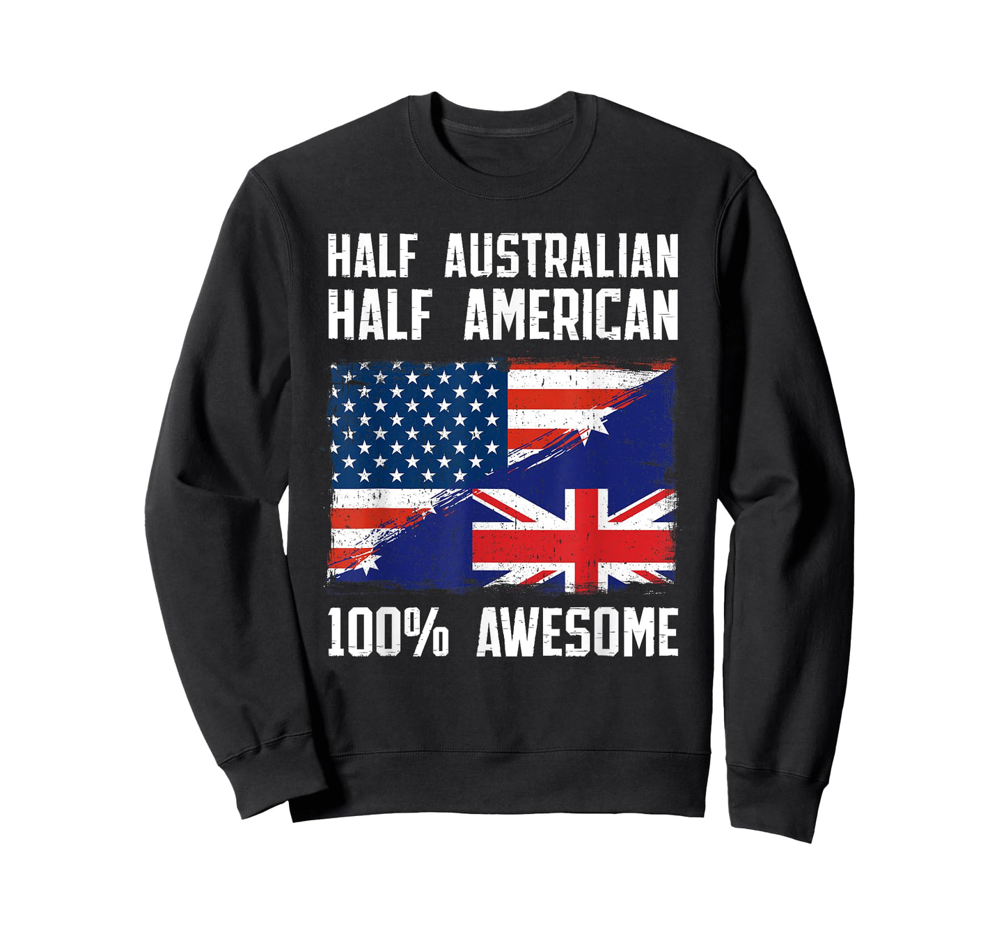 Half Australian Half American Flag Heritage Australia Roots T-Shirt for Women Girls Kids Men
