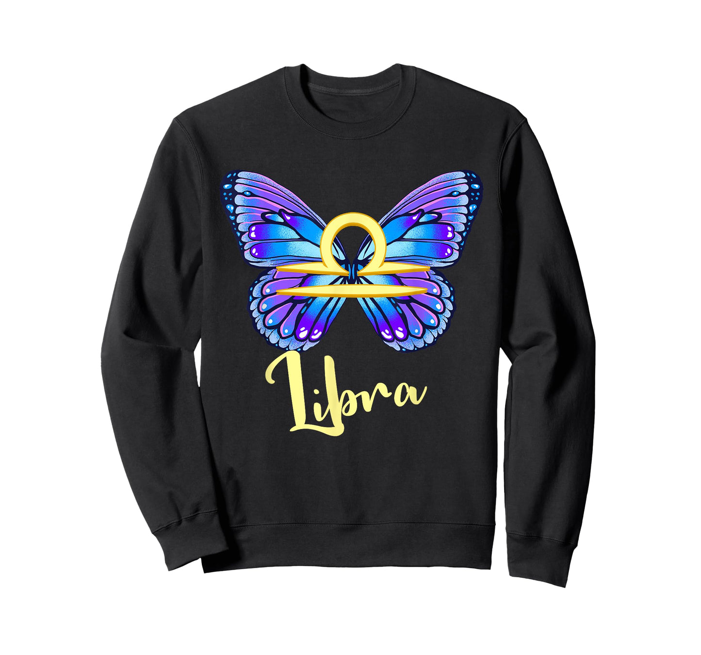 Libra Butterfly Zodiac Sign of Butterfly Wings for Women T-Shirt