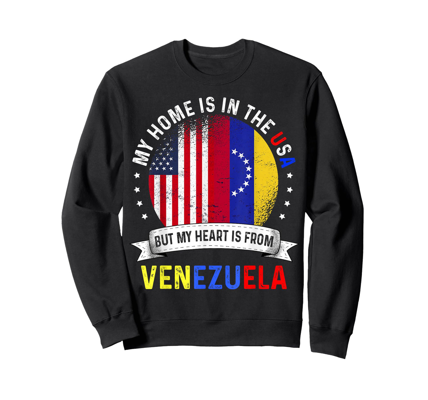 Venezuelan American Patriot Heart is from Venezuela Flag T-Shirt