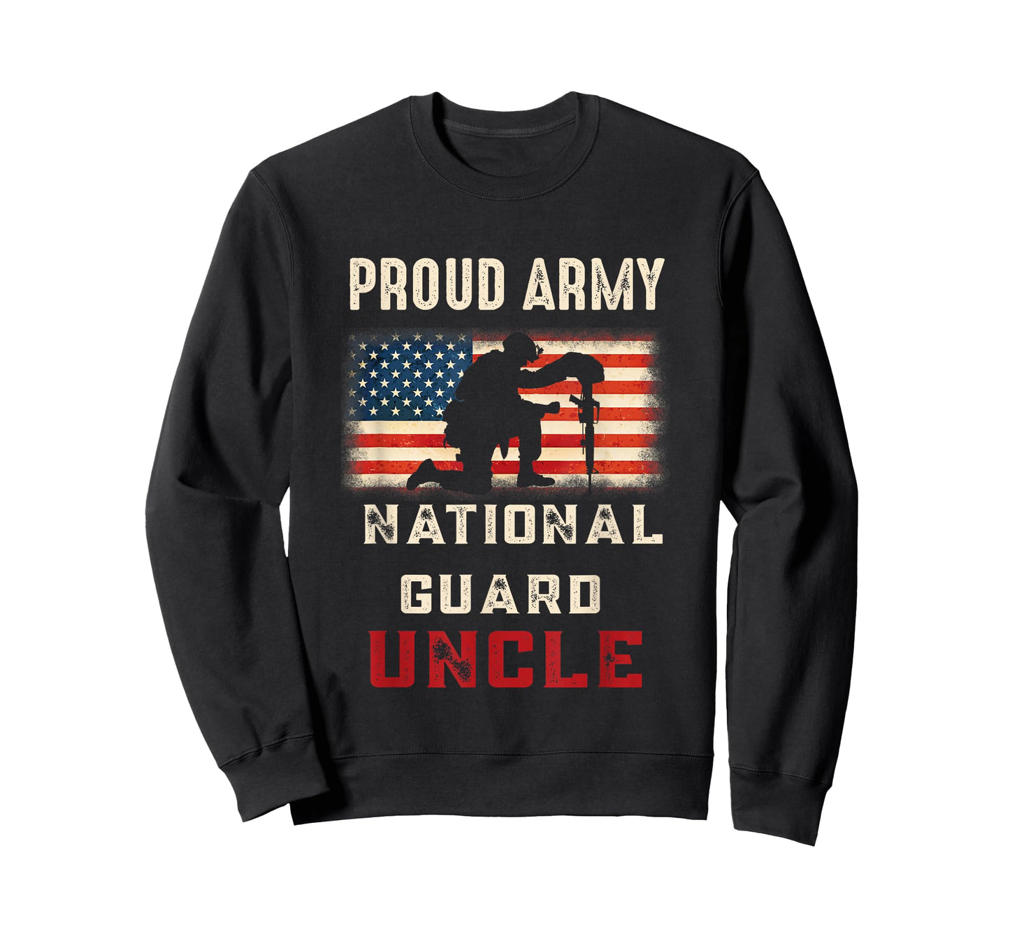 Military National Guard USA Proud Army National Guard Uncle T-Shirt