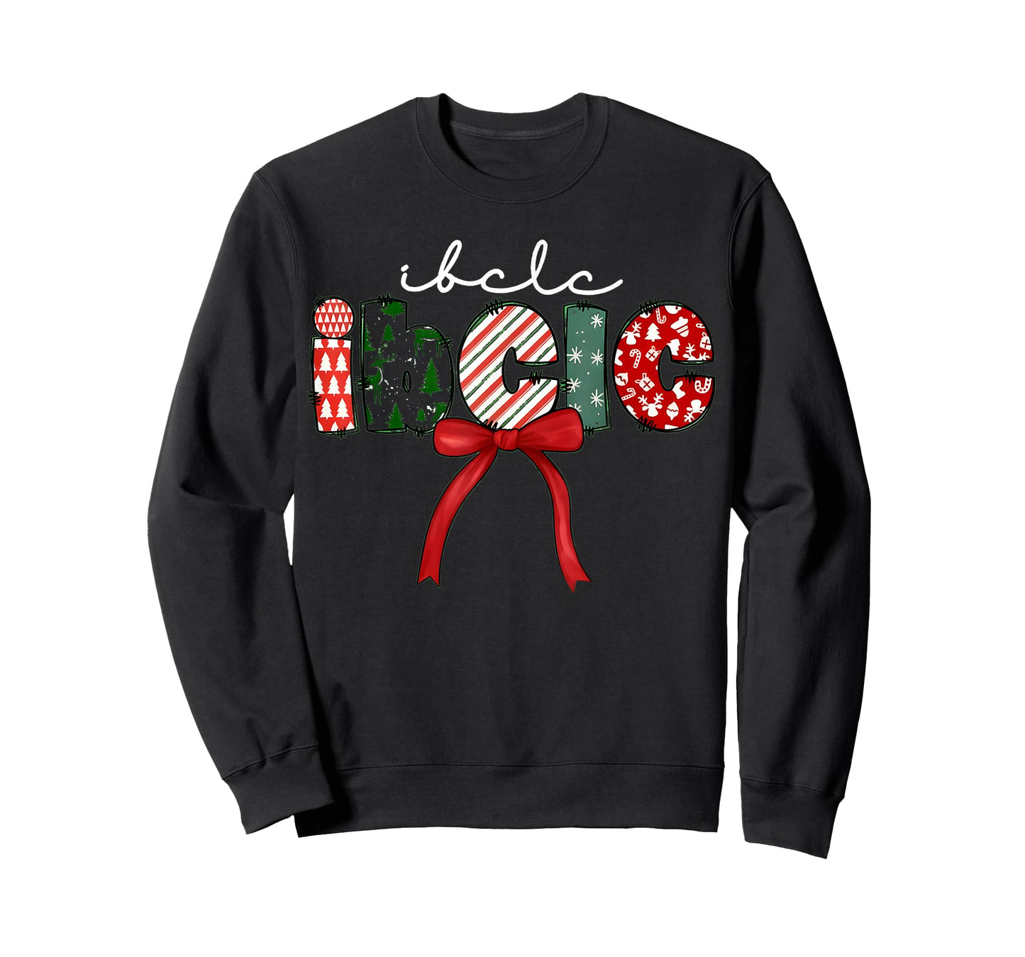 IBCLC Christmas Lactation Consultant Specialist Crew Neck T-Shirt