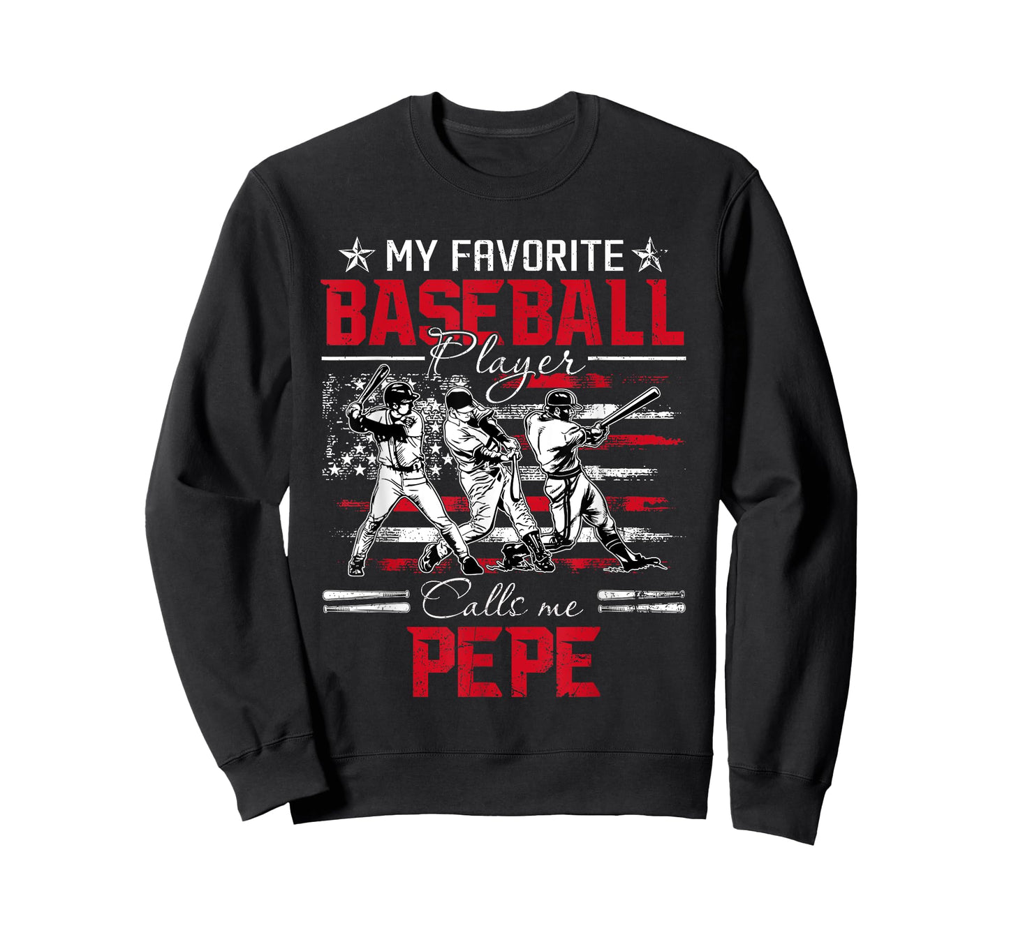 My Favorite Baseball Player Calls Me Pepe American Flag T-Shirt