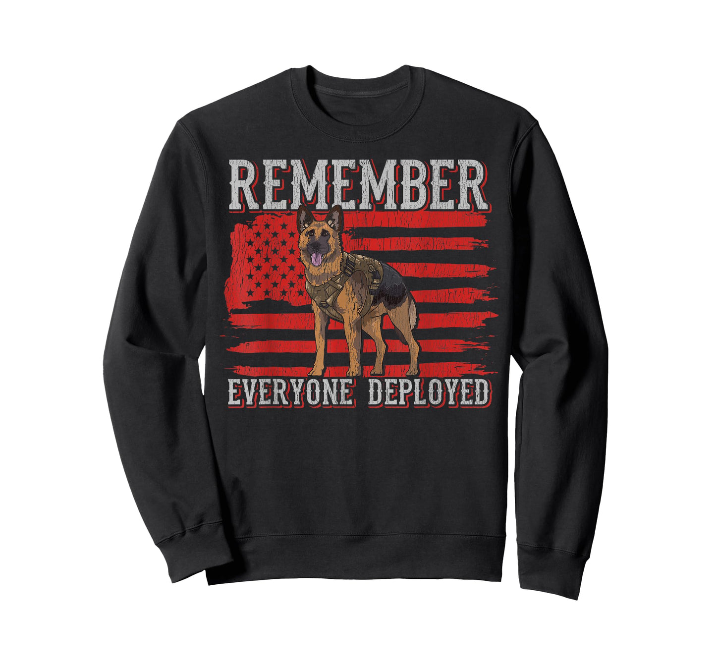 Military Dog Service RED Friday Remember Everyone Deployed T-Shirt