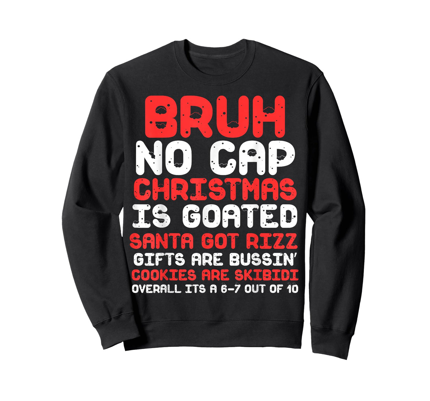 Funny Middle School Generation Alpha Gen A Slang Christmas T-Shirt