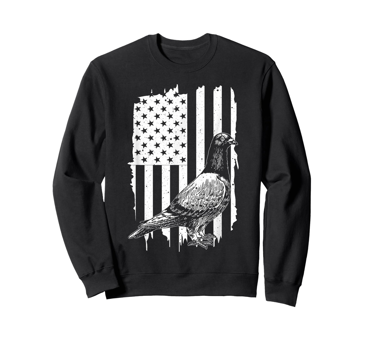 Cool Pigeon Design Men Women Patriotic US Flag Pigeon Lovers T-Shirt