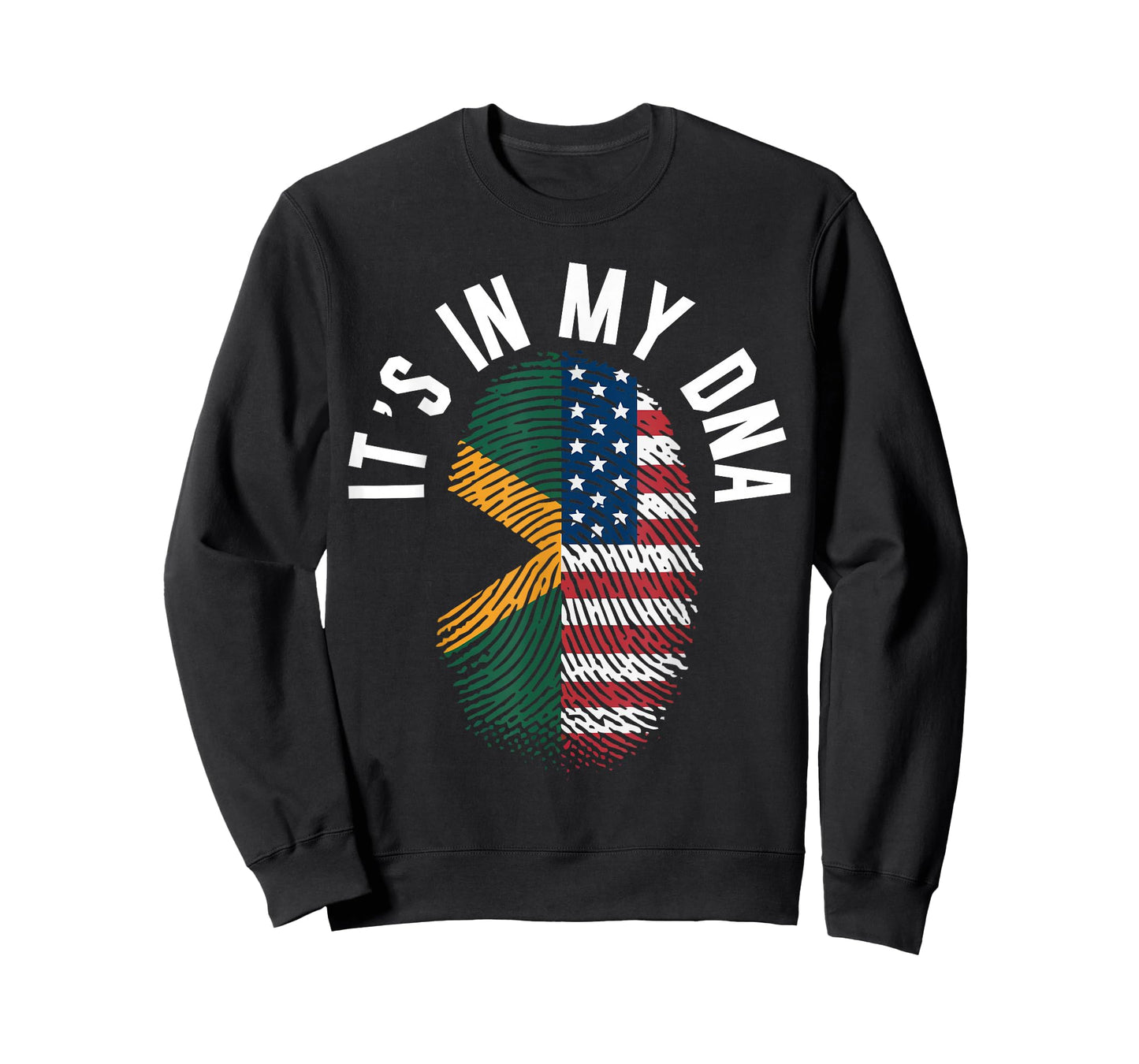 Half American Half Jamaican USA Flag Jamaica America T-Shirt