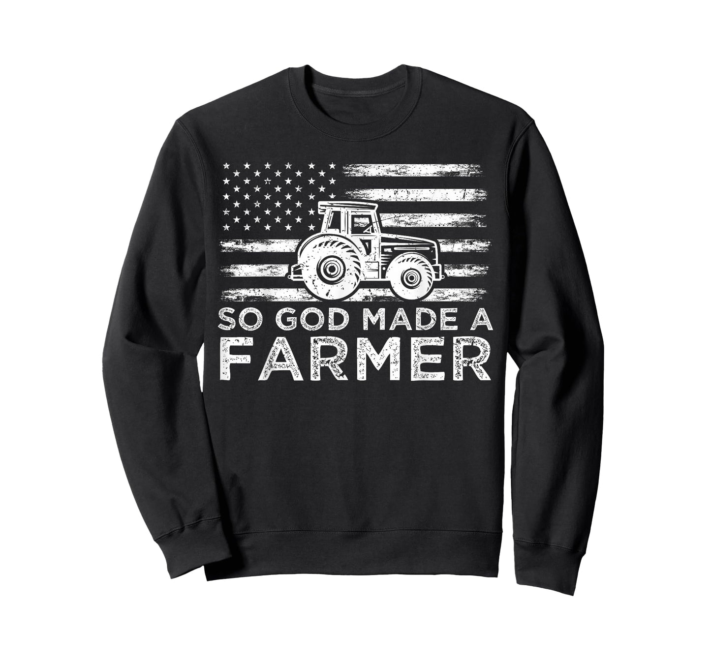 American Flag So God Made A Farmer 4th Of July T-Shirt