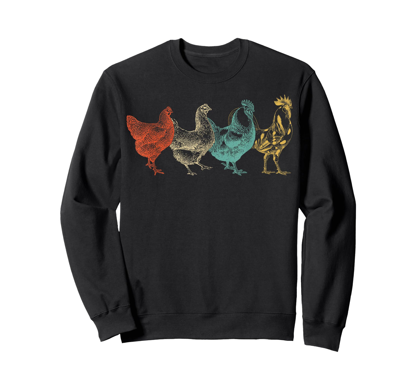 Chicken Retro Vintage Poultry Farmer Women Men Farm Lover T-Shirt