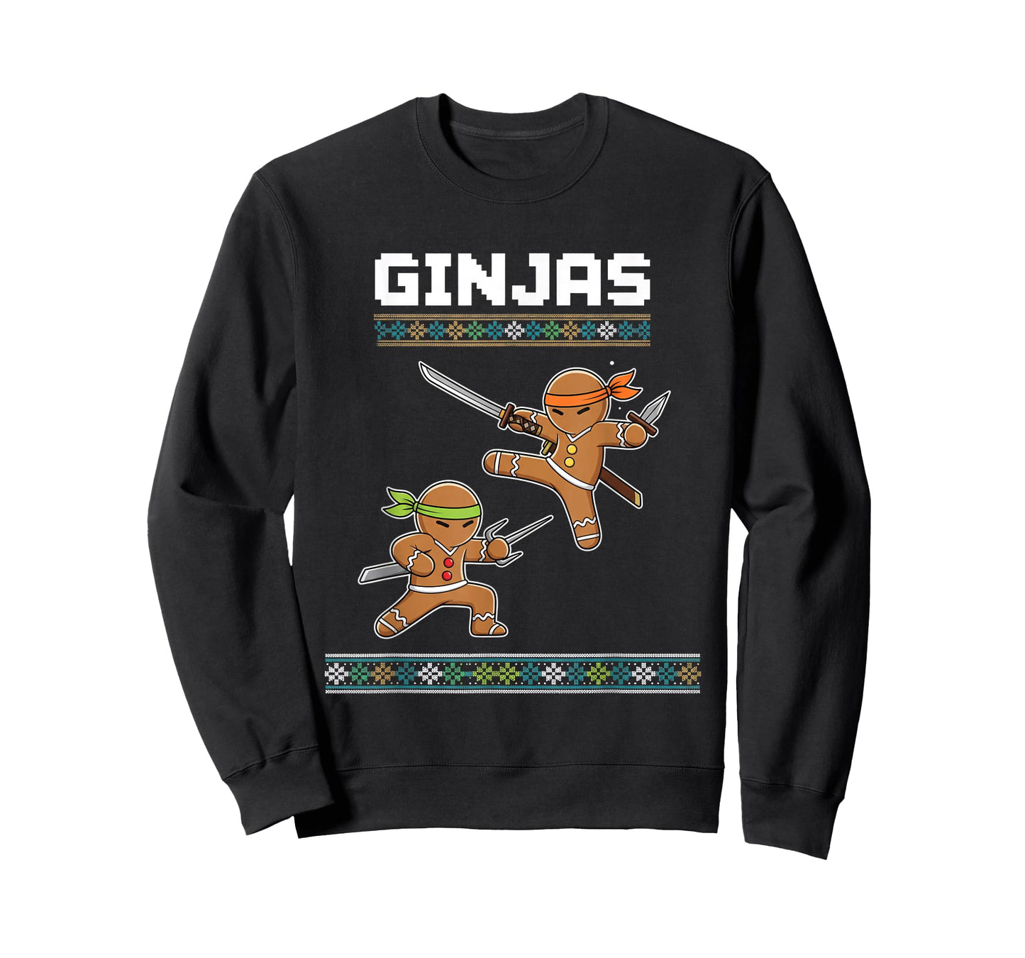 Christmas Ginjas Gingerbread Ninjas - Funny Ninjabread T-Shirt
