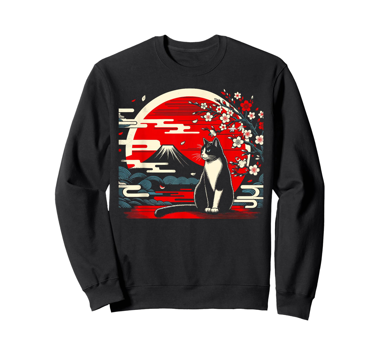 Kawaii Cat Anime Japanese Retro Men Women Kids Funny Cat T-Shirt