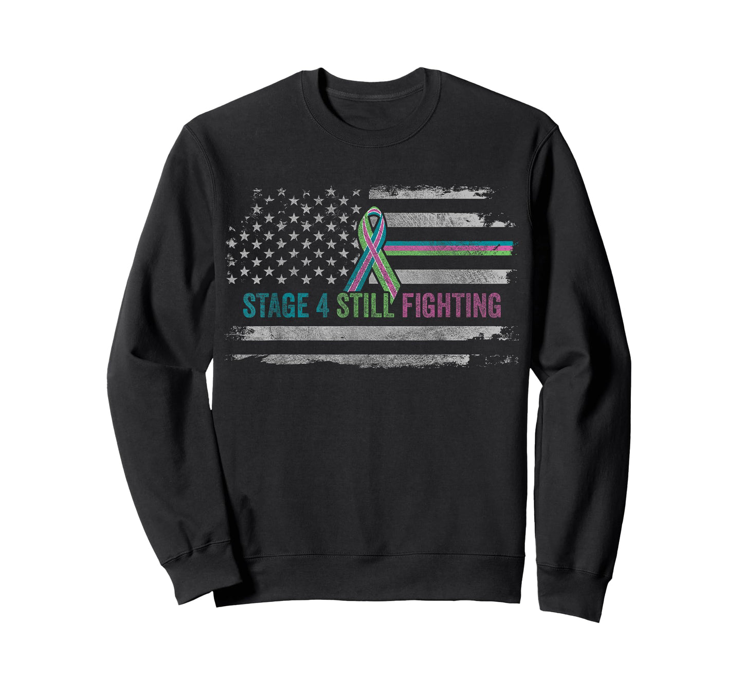 USA Flag Metastatic Breast Cancer Shirt STAGE 4 IS FIGHTING T-Shirt for Women Kids Men