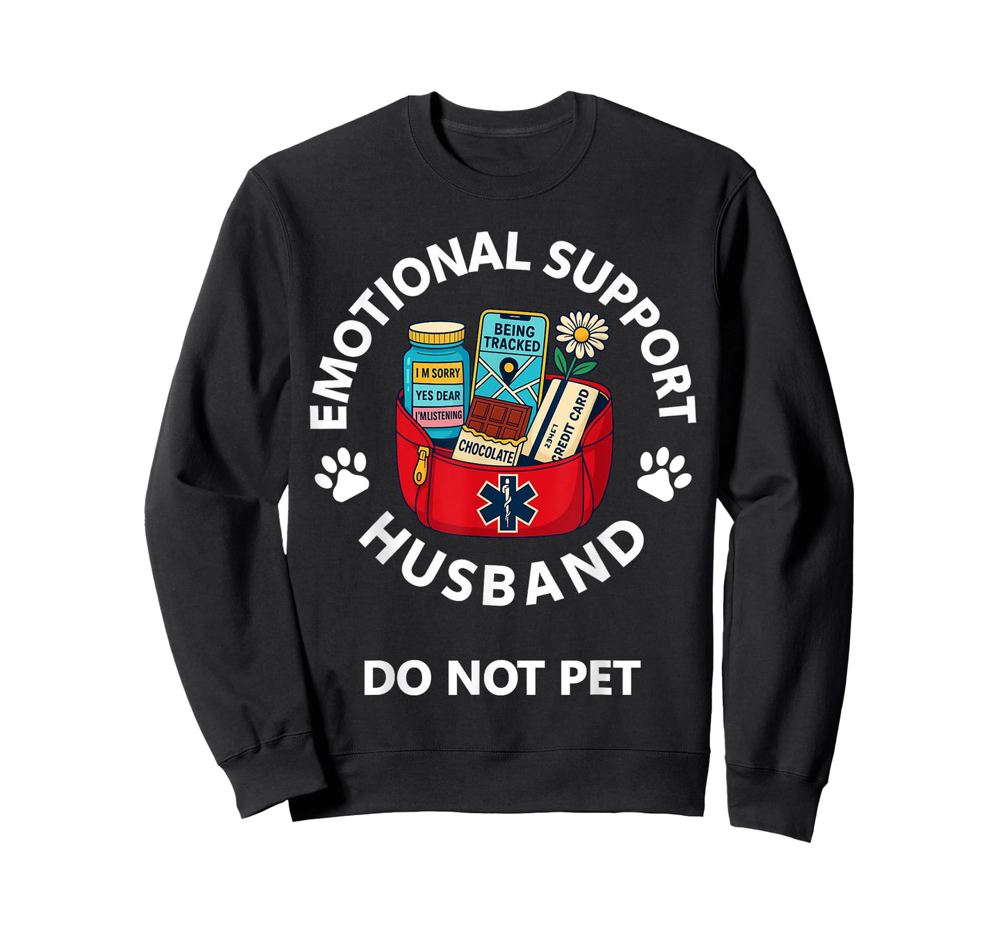 Emotional Support Husband Fully Equipped Funny Husband Gift T-Shirt