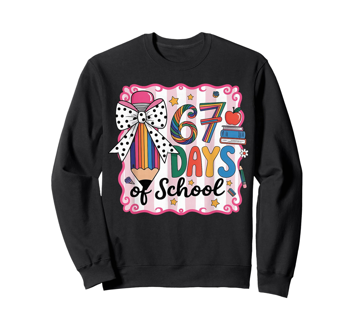 67th Day of School 67 Six Seven Math Teacher T-Shirt