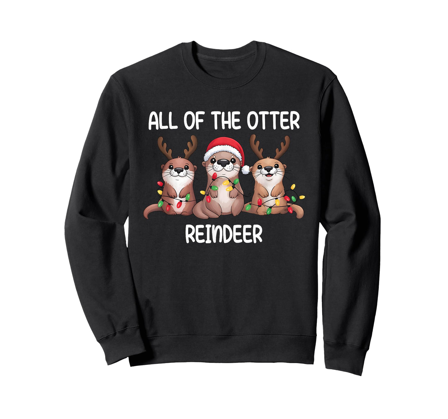 All of The Otter Reindeer Funny Christmas for Animals Lover T-Shirt