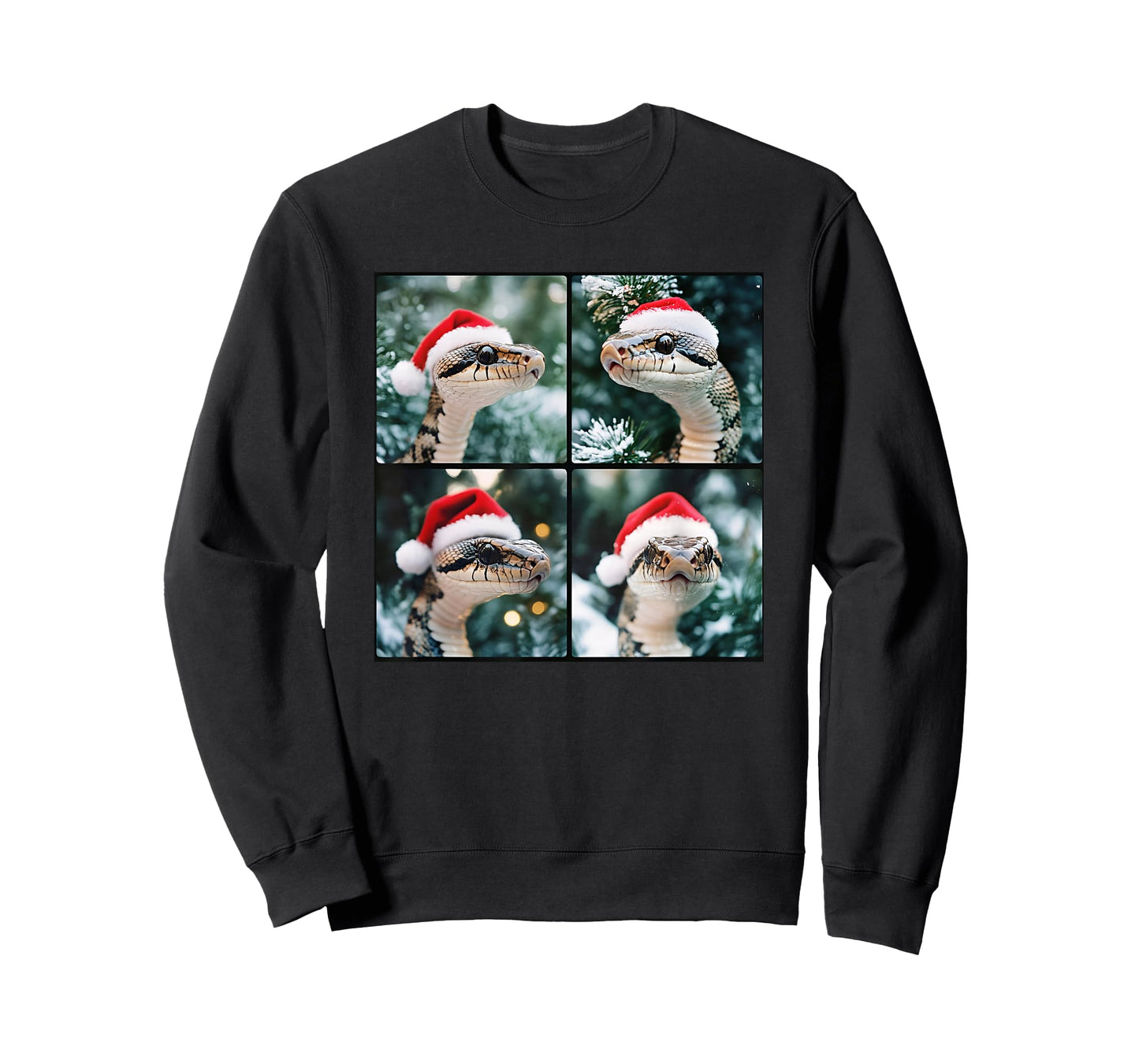 Snake Santa Hat Funny Christmas Snake T-Shirt
