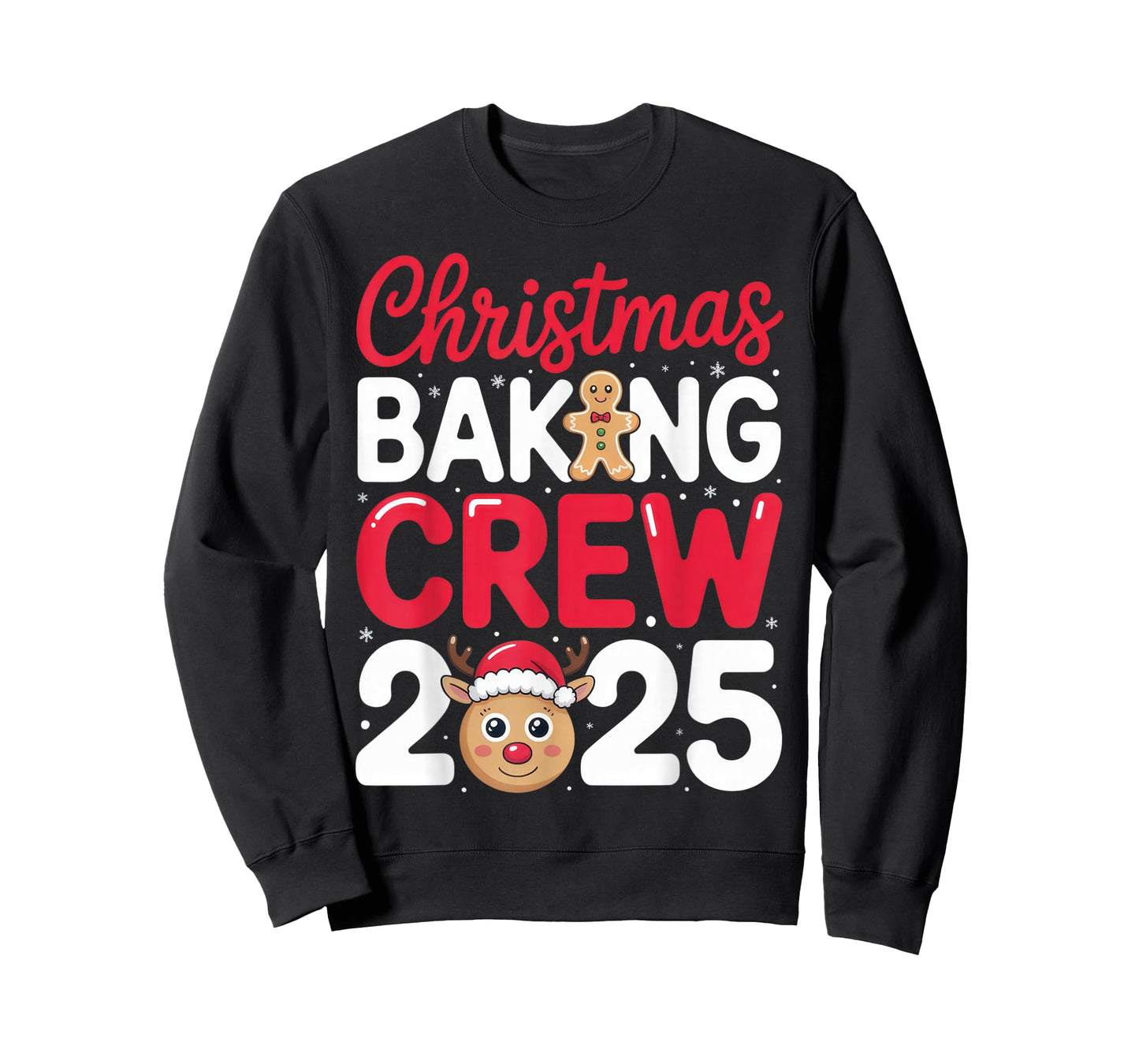 Christmas Baking Crew 2025 for Family Bakers Holiday Fun T-Shirt