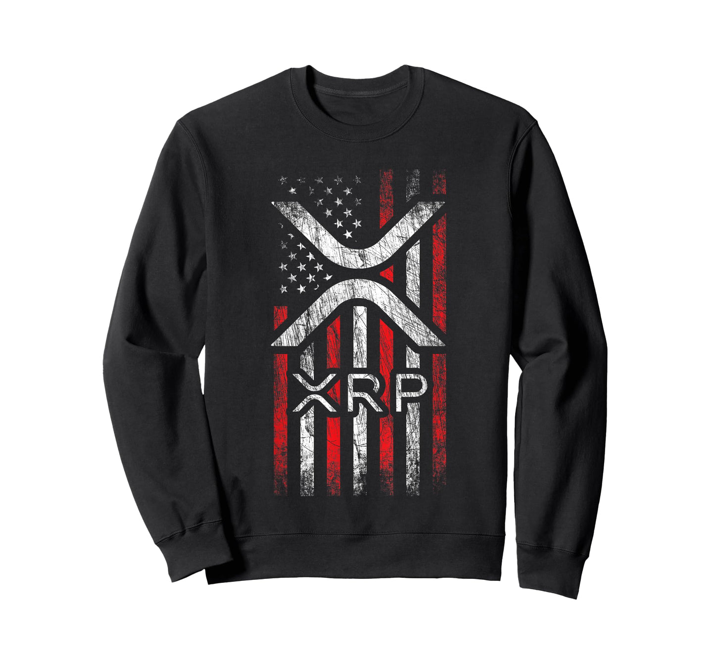 Crypto Currency - XRP Cryptocurrency - American Flag - XRP T-Shirt