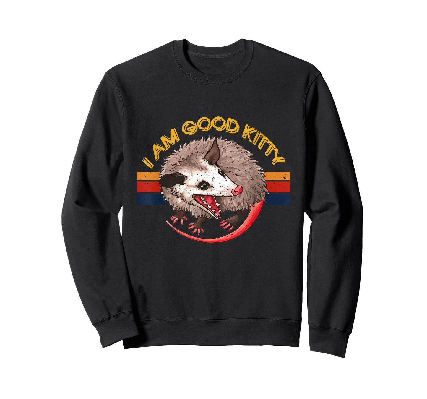 I Am Good Kitty Funny Possum Funny Cat Pet Retro T-Shirt