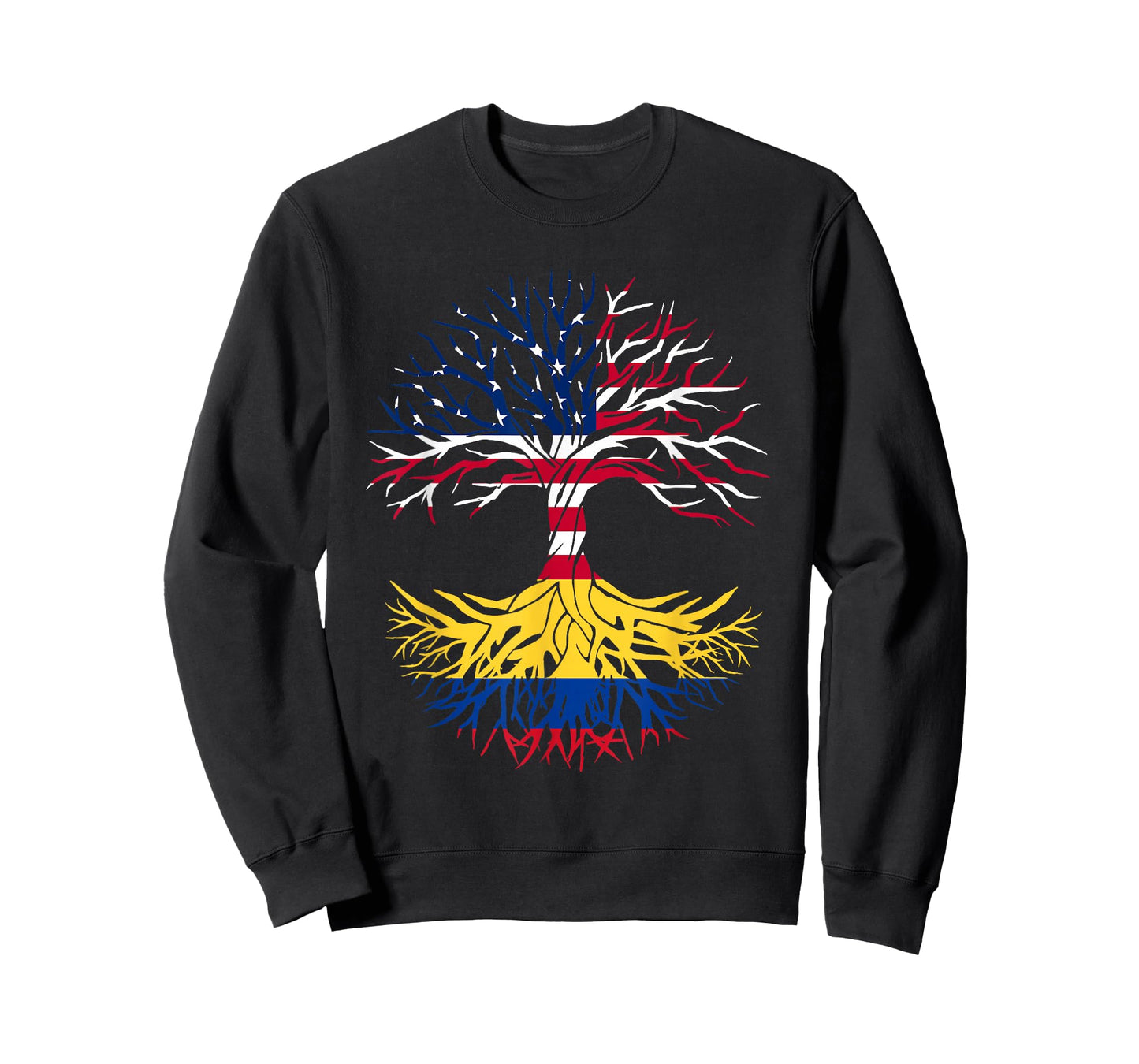 Colombian Roots American Grown Tree Flag USA Colombia Gift T-Shirt