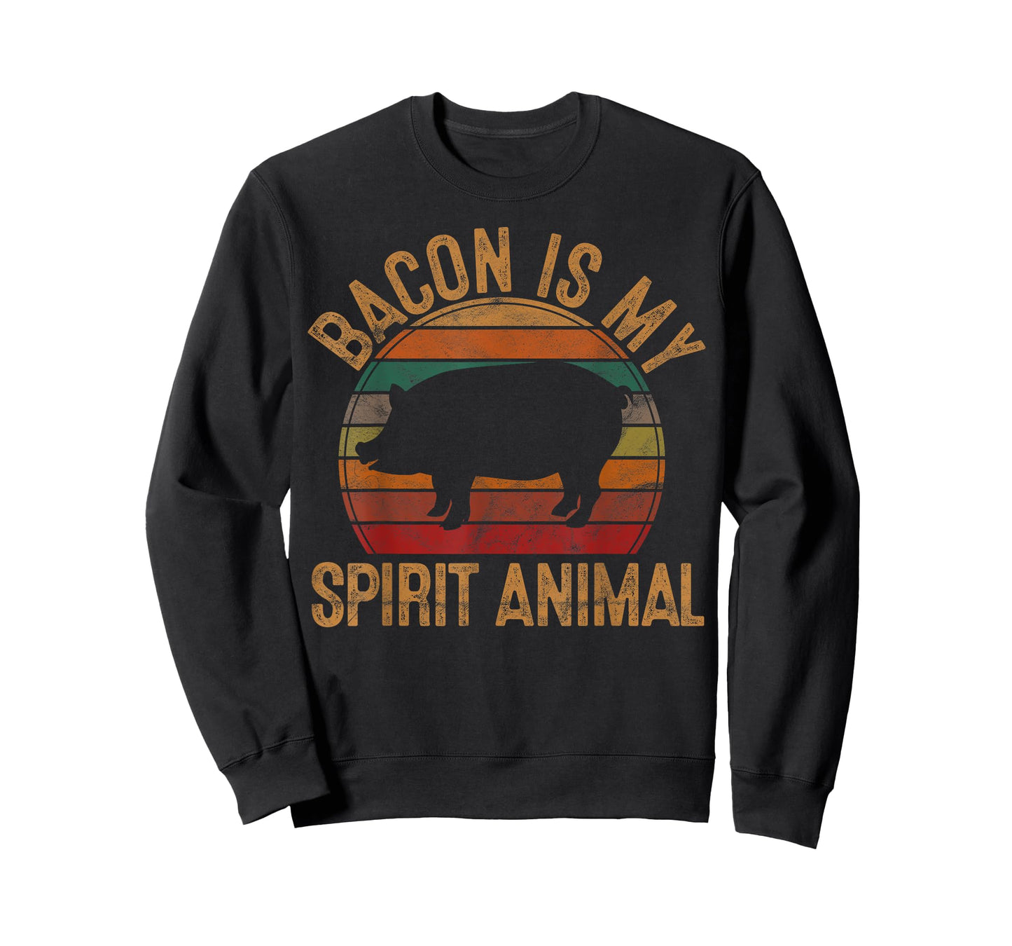 Bacon Is My Spirit Animal Gift Retro BBQ Costume Pork Grill T-Shirt