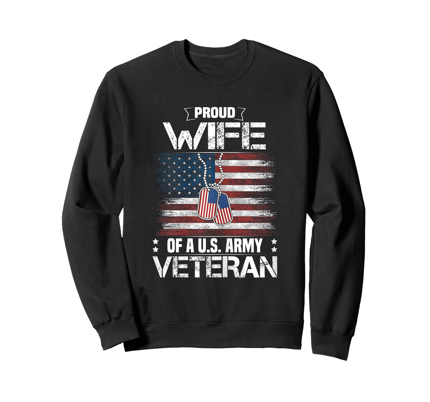 Proud Wife Of A US Army Veteran Day Family Matching T-Shirt