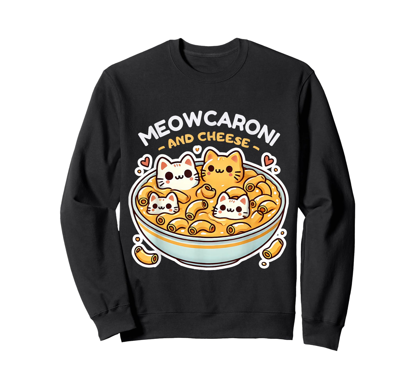 Meowcaroni and Cheese Cute Mac N' Cheese Cat Lover T-Shirt