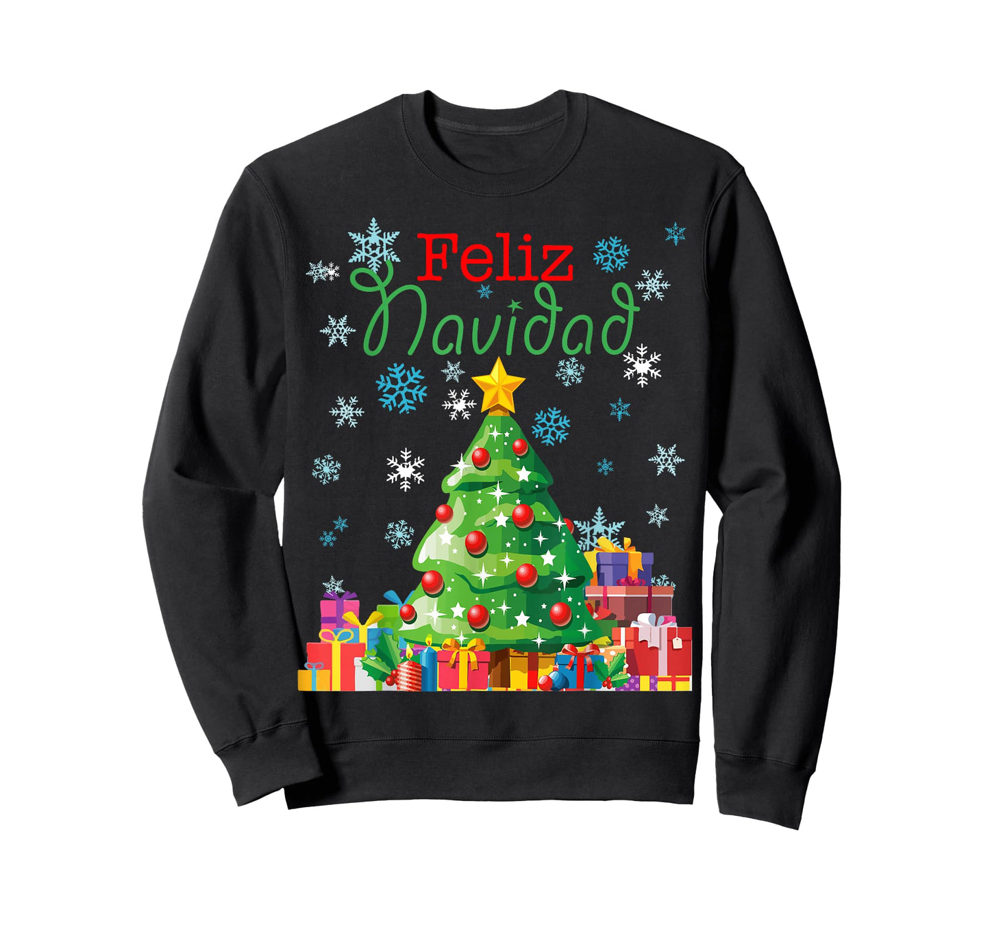 Cute Feliz Navidad Christmas Tree T-Shirt