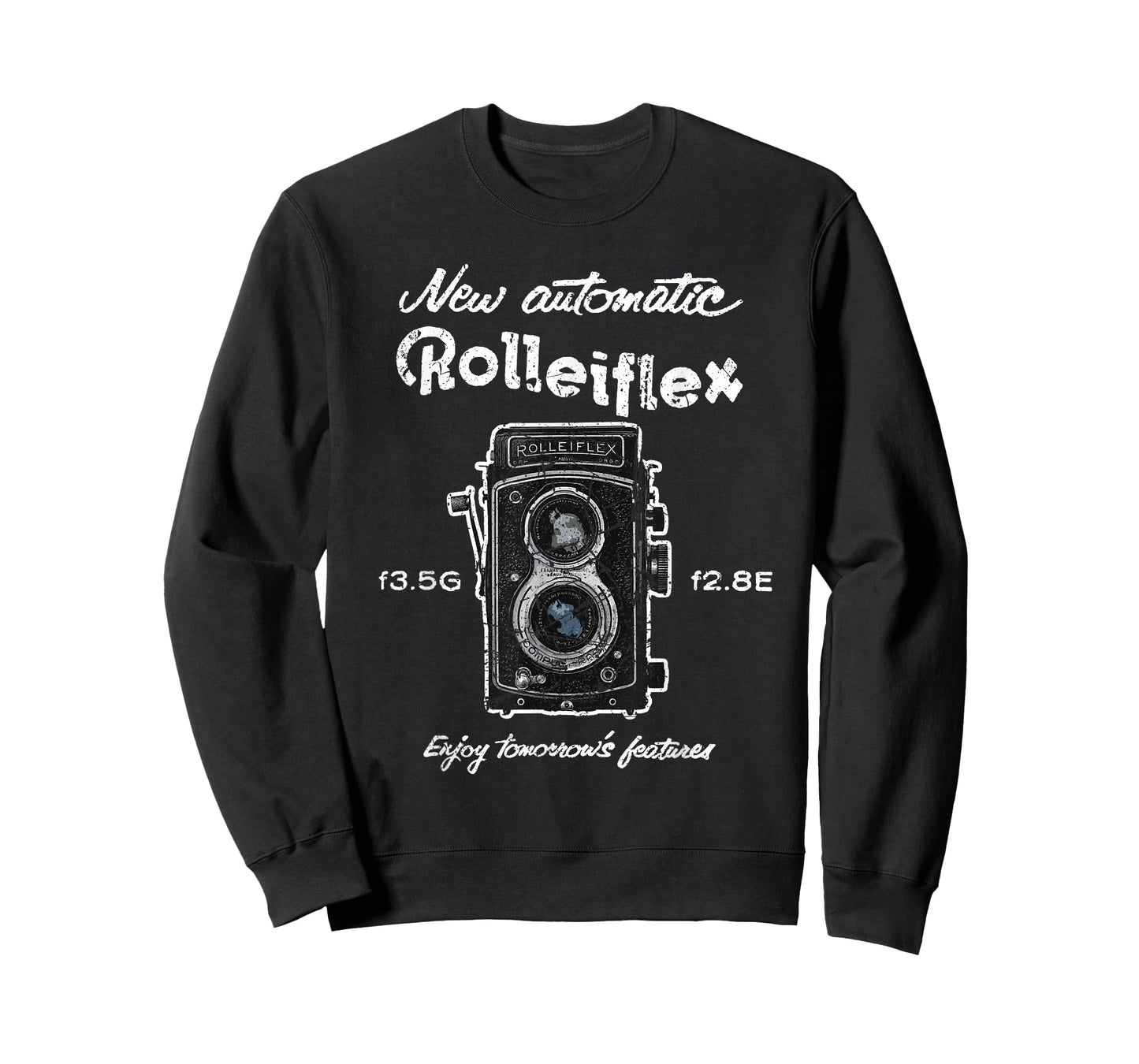 Old Vintage Rolleiflex Camera Distressed Design T-Shirt