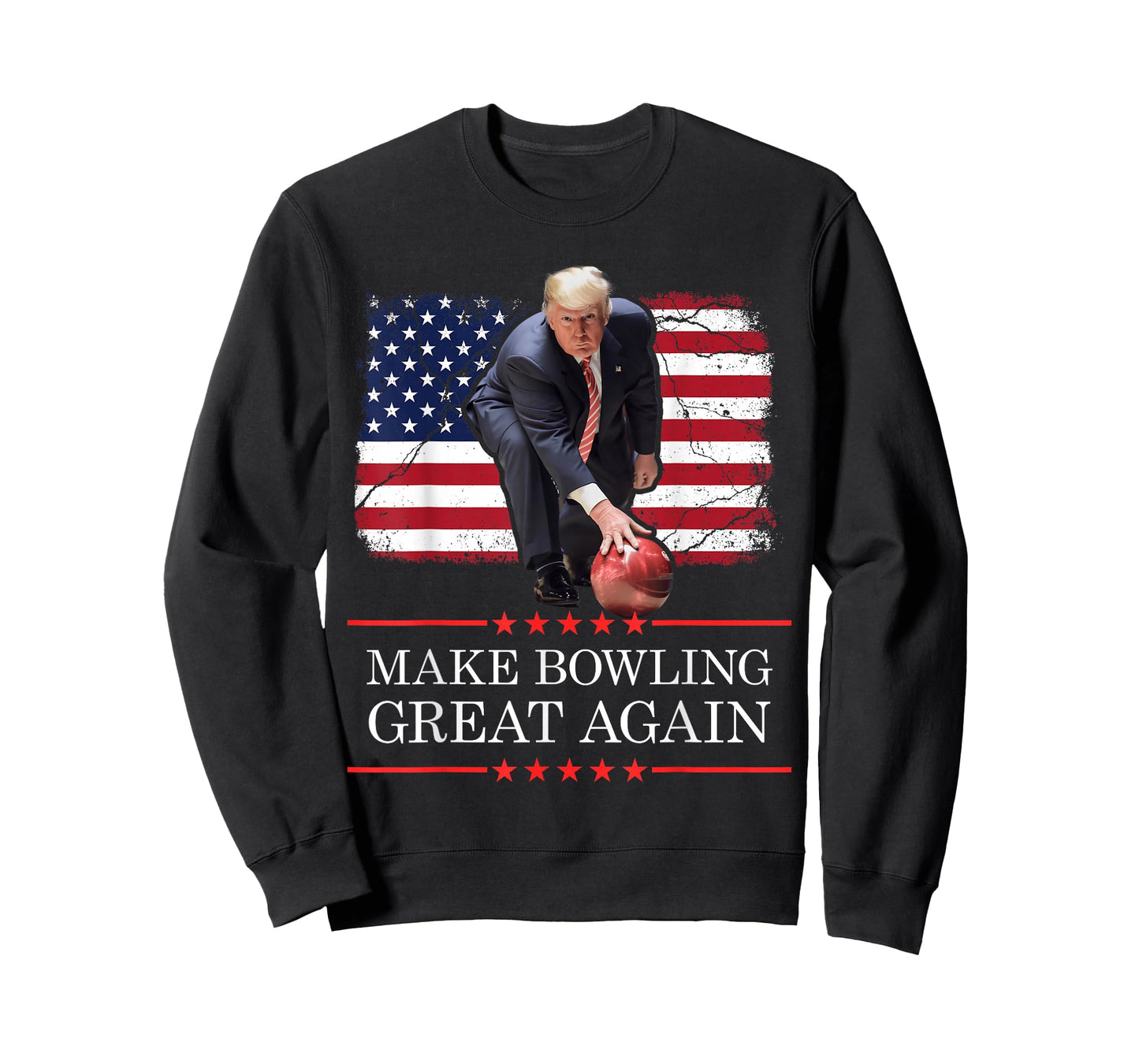 Make Bowling Great Again - Funny Trump Bowling Player T-Shirt