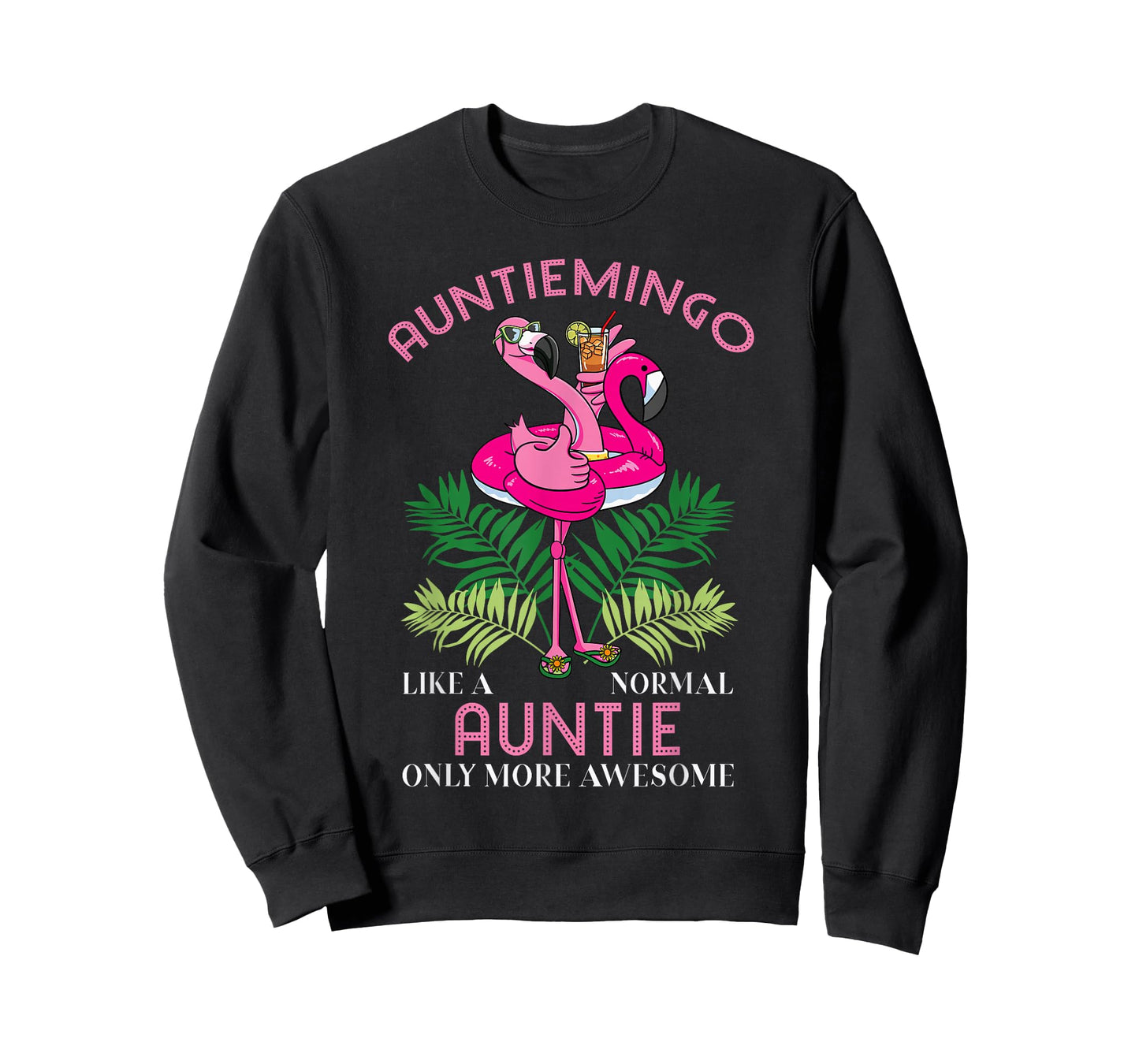 Auntiemingo Auntie Flamingo Lover Aunt Tita Tia Faunty Aunty T-Shirt