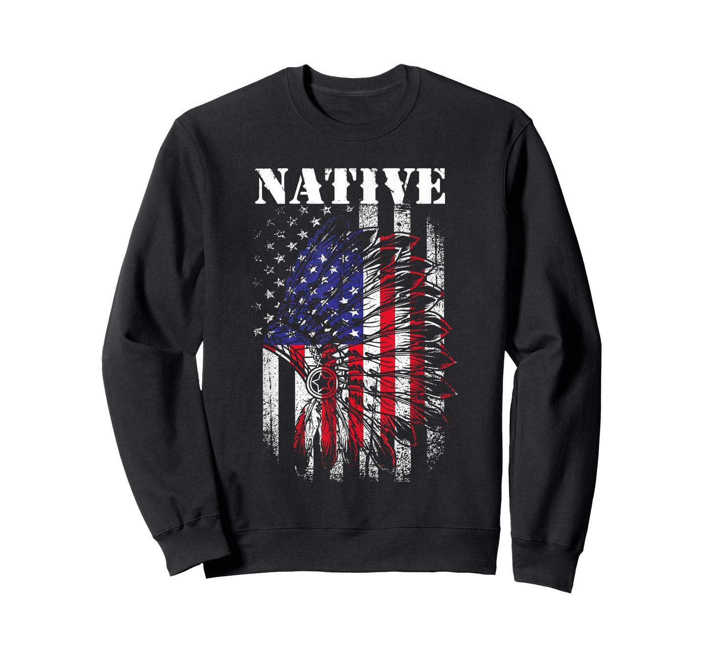Native American Flag Indigenous Native American Tribe Women Kids Men T-Shirt