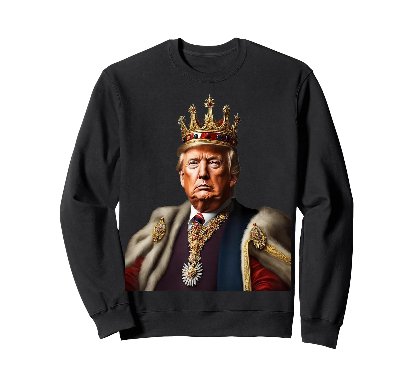Trump is King Long Live The King American Flag Patriotic T-Shirt