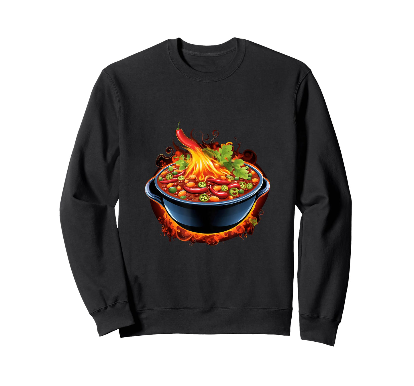 Chili Pepper Steaming Chili Bowl Spicy Pepper T-Shirt