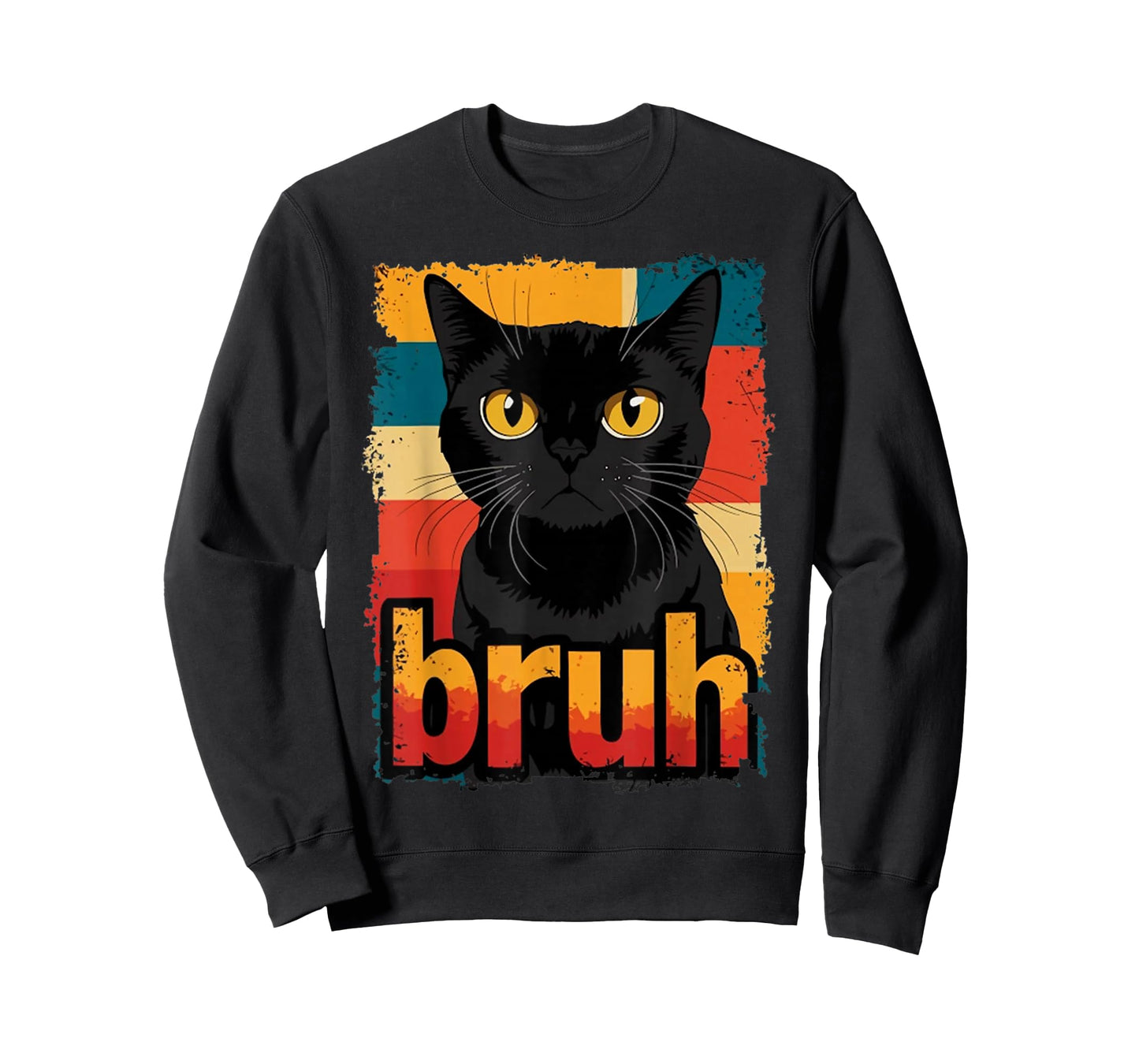 Funny Cat Bruh For Teens Boys Girls Men Women Meme Graphic T-Shirt