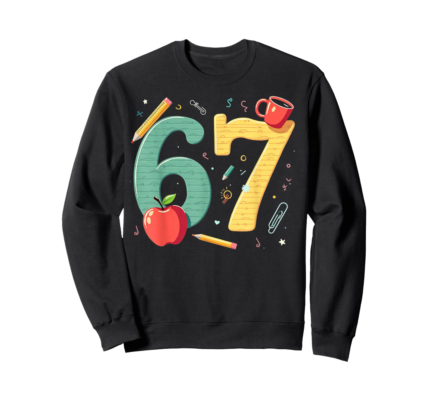 Six Seven 67 Teacher School Meme Vibes T-Shirt