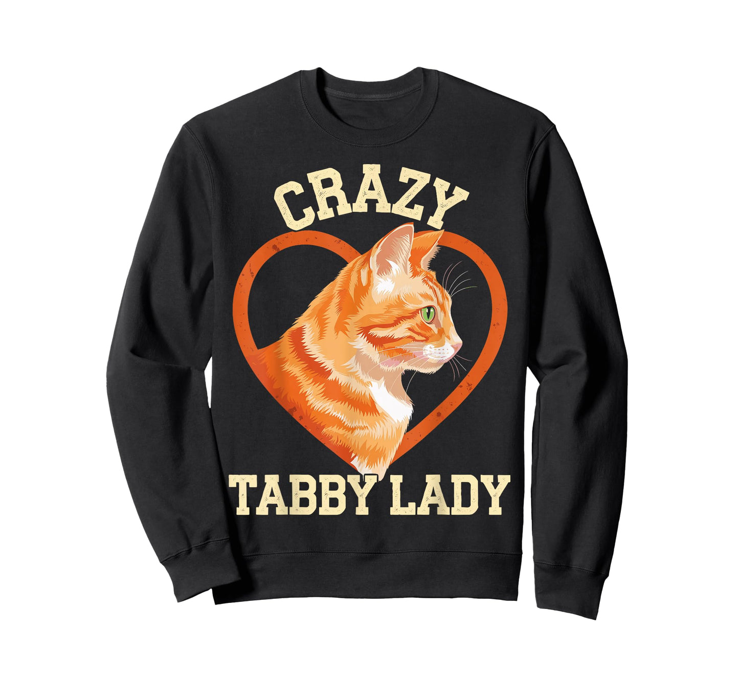 Crazy Tabby Lady Orange Tabby Cat Orange Cat T-Shirt