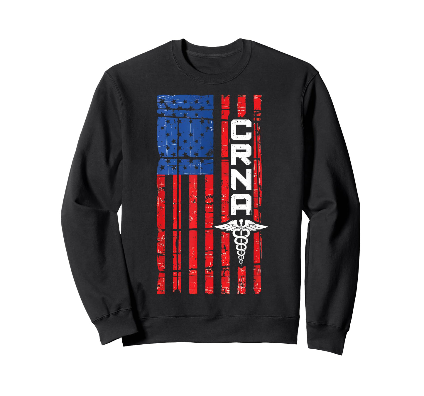 CRNA American Flag USA T-Shirt For Proud Nurses T-Shirt
